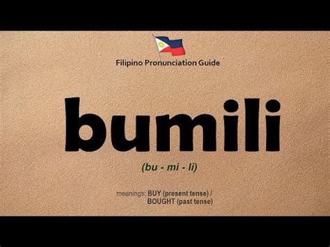 bumili in English .